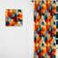 Carreaux de couleur chromatique I - Rideau géométrique abstrait - Velours obscurcissant - 1 panneau-107578117