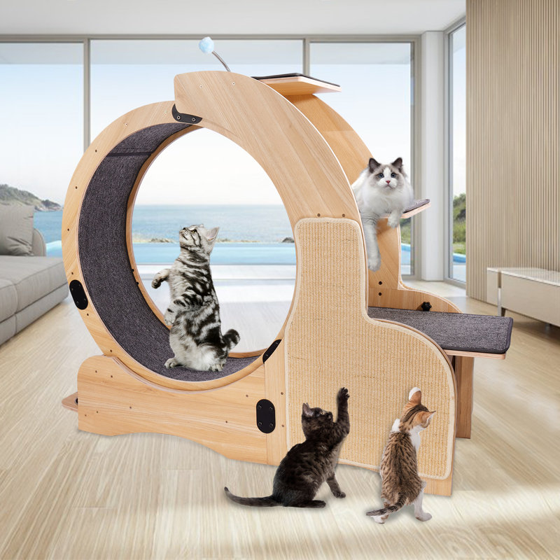 48.4" Texhoma Cat Tree(1 Scratching Pad,Left)