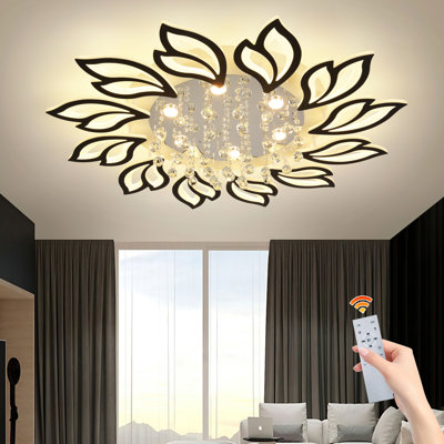 Izzabella 12 - Light 103cm Acrylic LED Dimmable Flush Mount