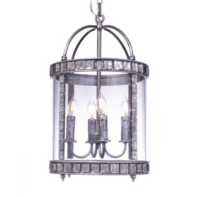 Luminaire tambour lanterne 6 lumières Scarlette