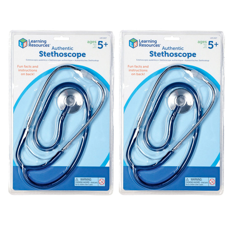 Stéthoscope de ressources d'apprentissage, paquet de 2