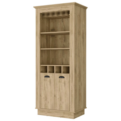 Elegant Storage Cabinet For Your Wine Collection 4-Built In Rack Bar Fun Parties