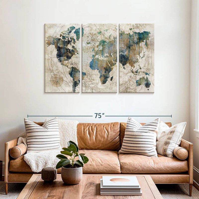 Aliaz Stained Celestial Map, 36" H x 57" W