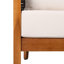 Ensemble de conversation d'extérieur en bois d'acacia 4 pièces avec corde tissée et coussins Canna