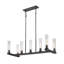 Lustre linéaire moderne à 7 lumières de style bougie Lustreann-1043351632