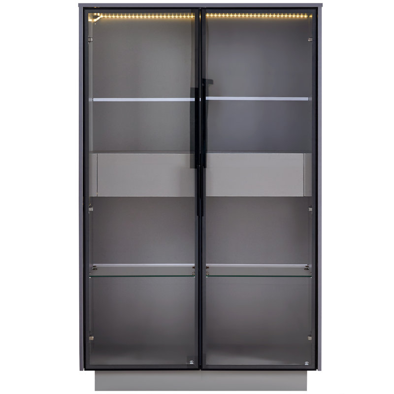 Vitrine autoportante 60,6 po avec 2 tiroirs de rangement