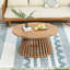 Table basse de patio en bois d'acacia