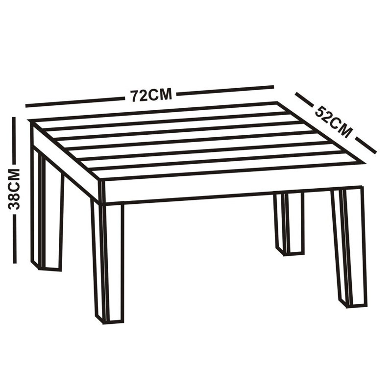 Qiang Rectagular 72Cm L Outdoor Coffee Table
