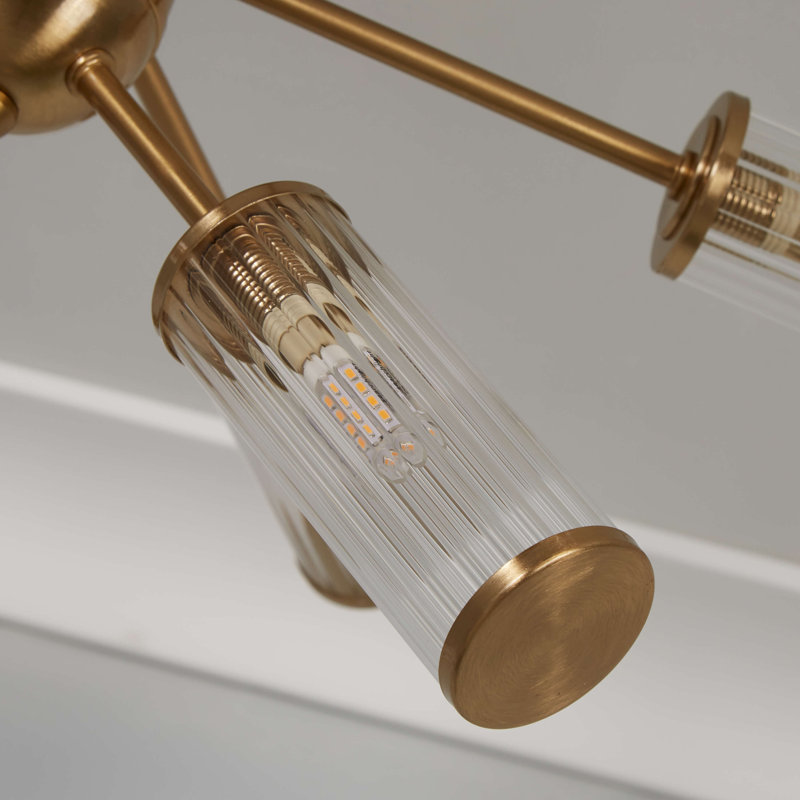 Athenna Glass Semi Flush Mount