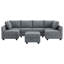 Canapé modulaire en forme de U avec méridienne réversible Nikitas-74939286
