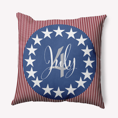 Funky Junky Geometric Indoor/Outdoor Reversible Throw Pillow