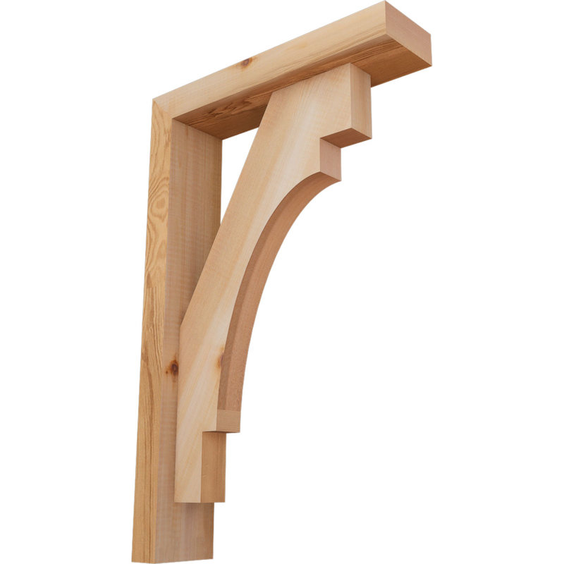 Support Merced Block avec support décalé, 22 x 14, Cèdre rouge occidental de l 3 1/2 po (lisse)