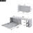 Queen Size Murphy Bed With Rotable Desk-1817390834