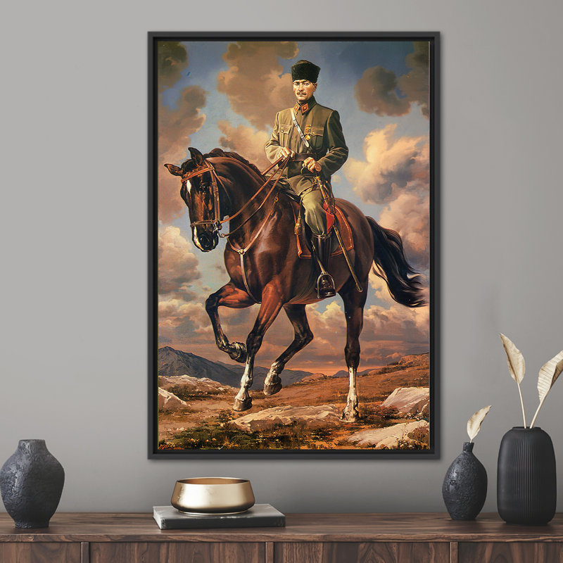 Print on Canvas, Framed Print without Mat, 110 cm H x 80 cm W, Black