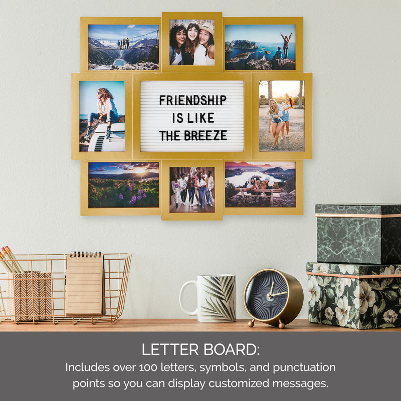 Melannco 9 Opening Photo Collage Frame