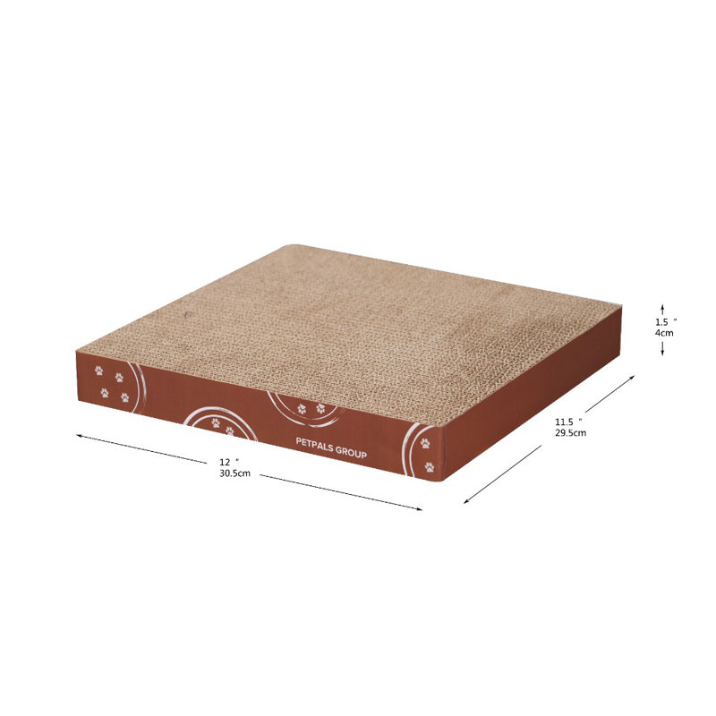 Grattoir en carton Petpals - H 12 po, paquet de quatre, remplaçable, grattoir en carton