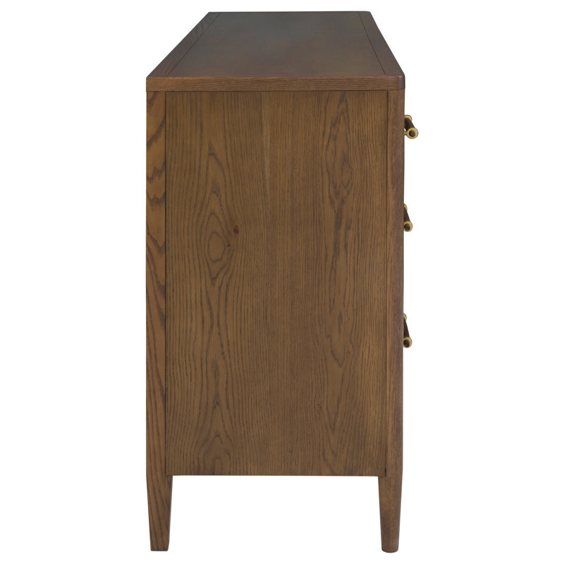 Maxwell 7 - Drawer Solid Wood Dresser, Caramel