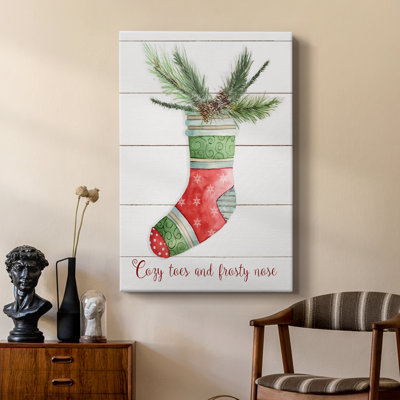Comfy Cozy Stocking I - Gallery Cavas