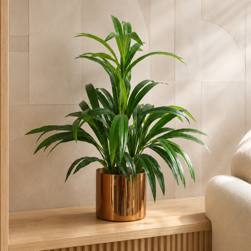 65cm Faux Bamboo Plant in Metal Planter
