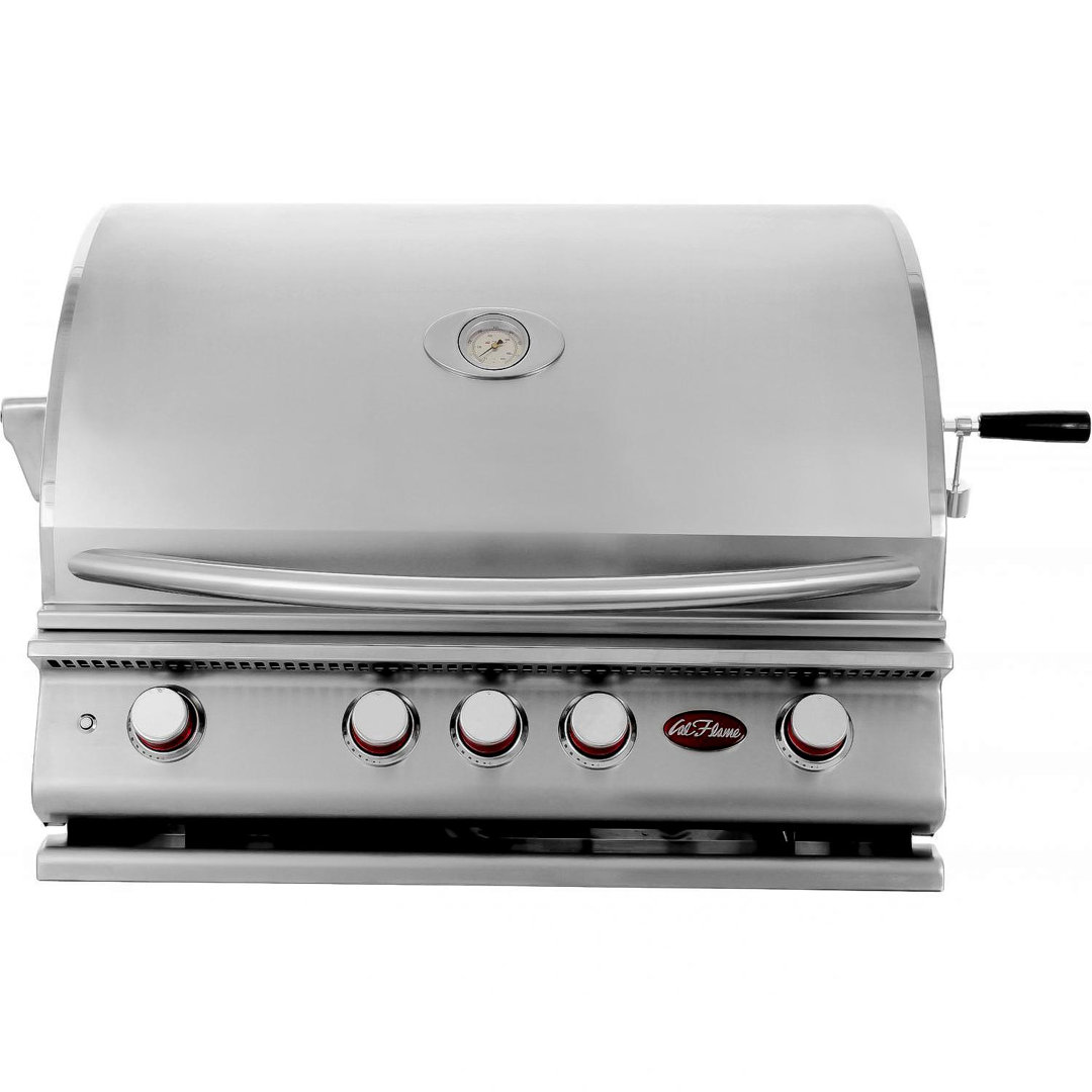 Cal Flame 4 - Burner Built-In Liquid Propane Infrared Gas Grill Cal Flame