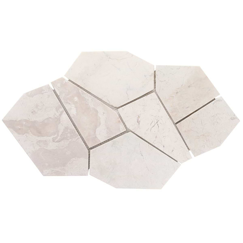 Nature Organica Marble Mosaic Tile, Lovina White