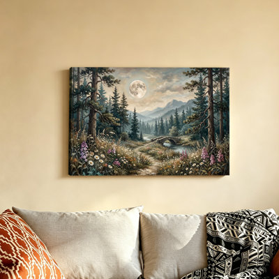 Tableau sur toile représentant un doux lever de soleil sur la plage et un phare, décoration murale pour salon ou chambre.