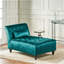 Tufted Chaise Lounge With Birch Leg-537648307
