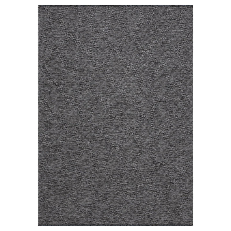 Modern Farmhouse Diamond Pattern Non-Slip Washable Rug