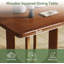 Dining Table with Wood Base
