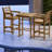 All Weather HDPE Bar Height Outdoor Table and Chairs Set for Bistro Patio Balcony-2024442129-2033036098