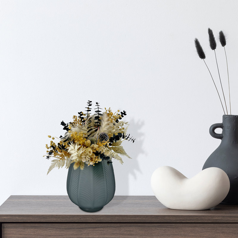 Vase en verre fait à la main 7 pouces