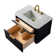 Liljan 30'' Wall-Mounted Single Bathroom Vanity with Engineered Stone Top