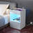 Breslyn Manufactured Wood Nightstand with Charging Station, LED Light and Shelf-992932073