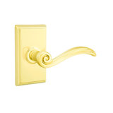 Elan Wave/Drop Passage (Hall & Closet) Door Lever with Rectangle Rosette