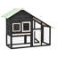 Rabbit Hutch 2-Tier Bunny Cage with Pull Out Tray House Solid Fir Wood-397505451