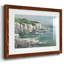 White Sea Cliff I - reproduction encadrée rustique avec tableau mat-656563623-656563622