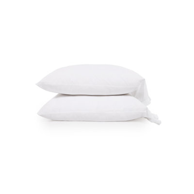 Audrey Ruffle Cotton Percale Standard Pillowcase Set