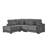 93'' Reversible Modern Upholstered L-Shape Sectional Sofa-371120054