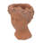 D6X9" Visage Head Bust Planter, Brown