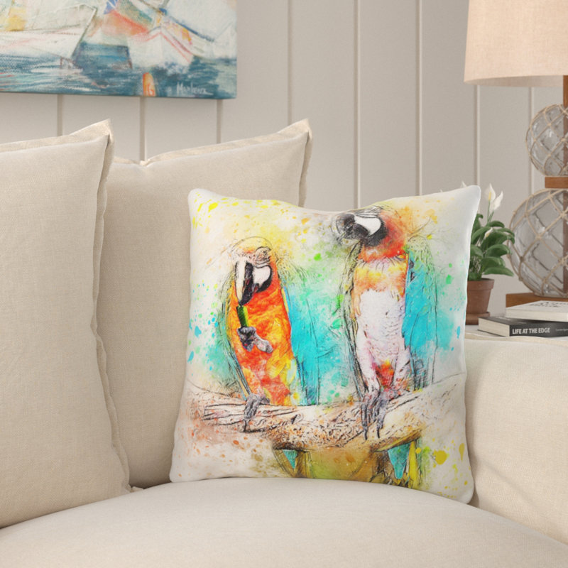 Coussin oiseau Wychwood, Intérieur, Microsuède
