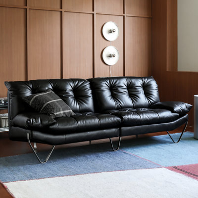 French Simple Cream Style Three-seater Sofa