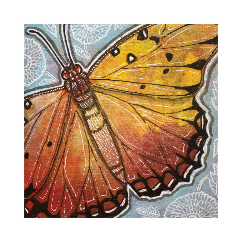 Little Moth by Lynnette Shelley - Painting on Canvas, Wrapped Canvas, 66.04 cm H x 66.04 cm W x 1.91 cm D