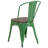 Kewaunee Metal Stackable Chair with Wood Seat-1921678922