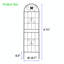 Paquet de 4 treillis de jardin en métal antirouille pour plantes grimpantes-1496923103