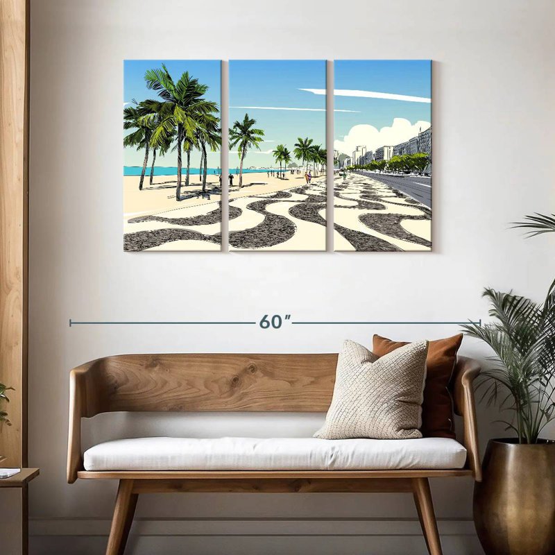 Gillard Copacabana Sidewalk View, 28" H x 45" W