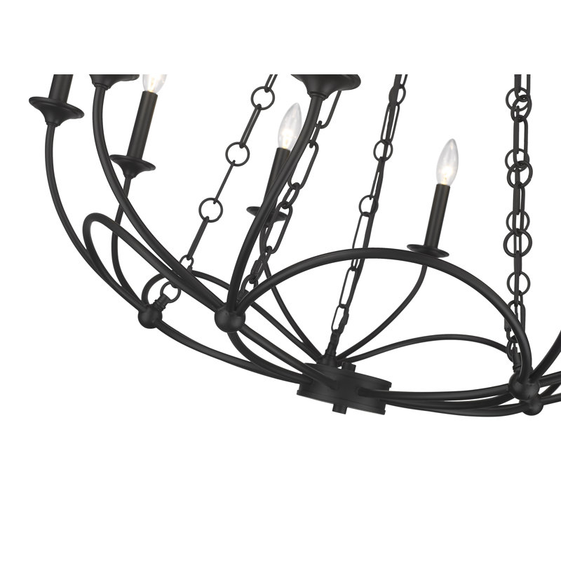 Lustre empire 10 lumières façon bougie