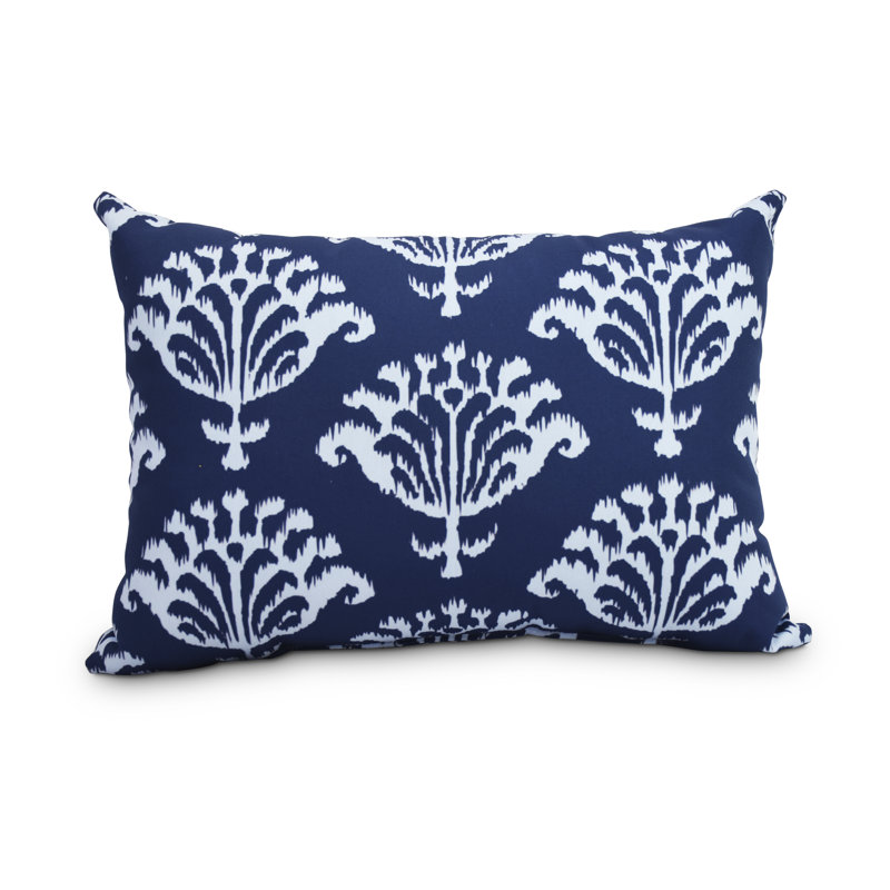 Floral Outdoor Reversible Throw Pillow