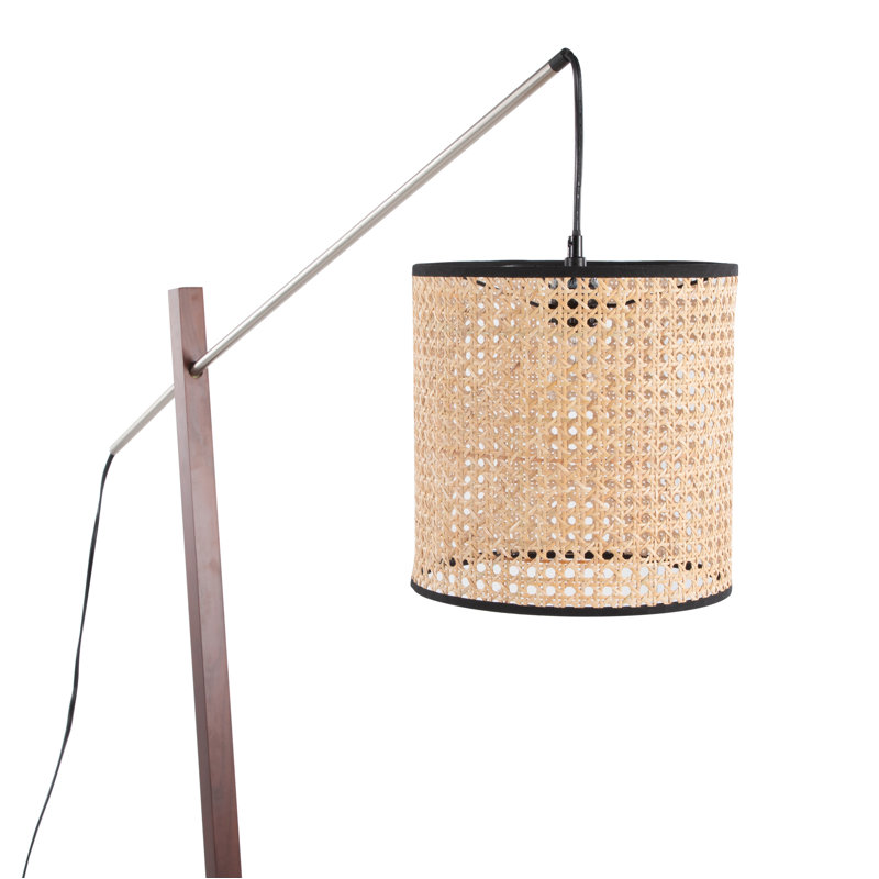 Delno 60'' Task Floor Lamp, Brown