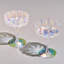 Ensemble de 2 coupes de fleurs en verre rétro, 7 oz