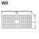 Silicone Grid VIGO Matte Stone 32" L x 15" W Bottom Sink Grid for 36 in. Single Bowl Kitchen Sink